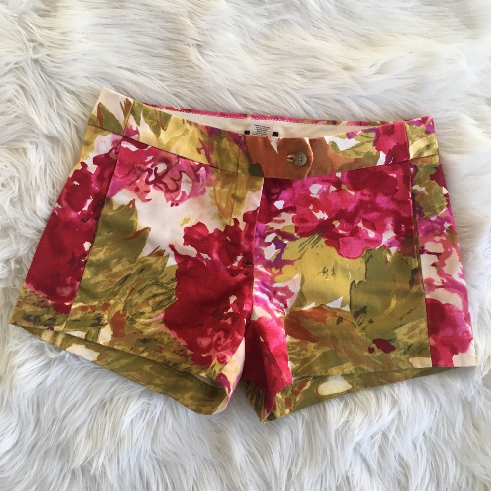 J.Crew Floral stretch shorts✨size 2